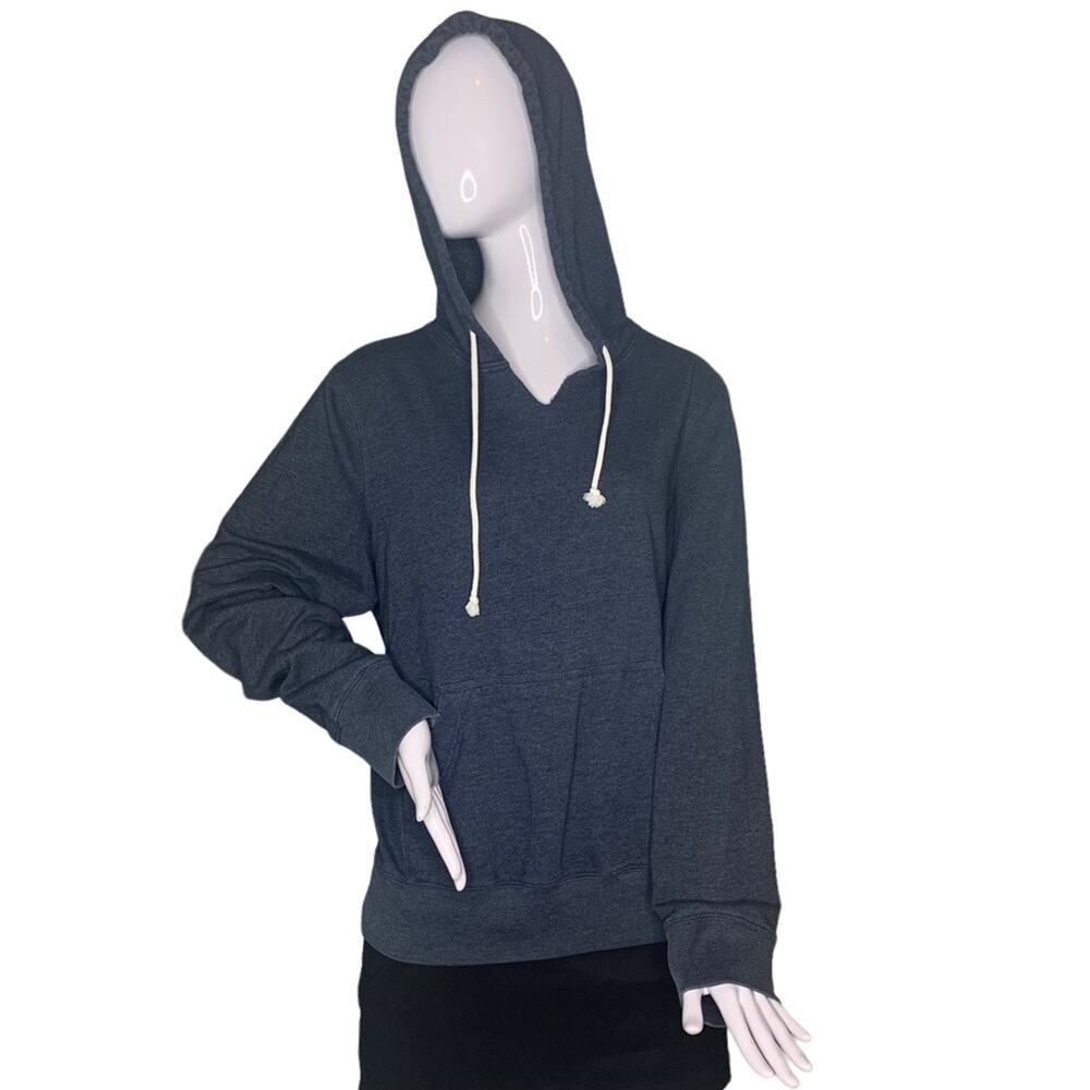 Aeropostale Hoodie Sweater Size Large Blue Long Sleeve Front Patch Pocket